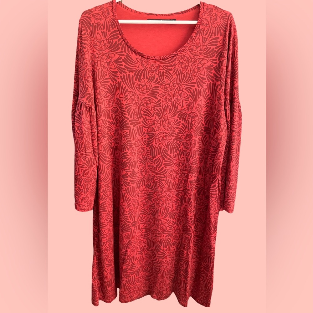 V-Neck Stretch dress tunic soft Large